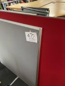 Quantity Of Fabric Covered Screens With Feet And Office Table Screens Various Sizes