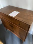 1950's Style Chest, 3 Drawers, 3' x 3'