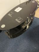 Oval Glass T.V Stand