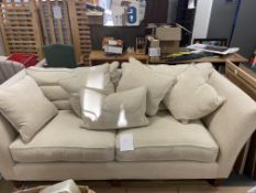 Sofa and Cushions, 7' Wide