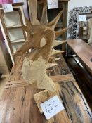 NEW - Hand Carved Wood Seahorse 38” Height