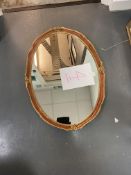 Oval Gilt Frame Mirror, 27