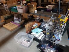 (R15) Trader Lot. Contents Under Table. Cleaning. Scales. Cookware. Xmas Tre & Baubles. 2 x Coffe