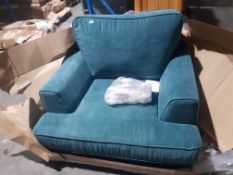 1x Large Oversized Armchair Teal (Includes legs).