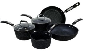 (8d) 9x Mixed Cookware Items To Include. 1x Scoville Never-Stick 5 Piece Pan Set (No Box) RRP £59.9