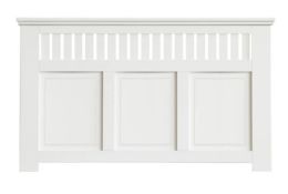 (MzP) 1x Winther Browne Wilton Radiator Cabinet Smooth White Finish Large RRP £100. (L150x H90x D2