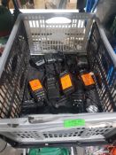 Approx 10x Electronic Items. 8x Retevis Rt27 Walkie Talkies. 2x Rectevis Rt27 Charging bays (Not Wo