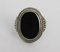 Onyx Silver Ring