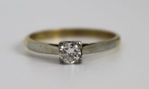 Diamond Solitaire Ring 0.21 Carat