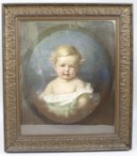 Pair of Early 20th c. Emily Eyres (British) Pastel Portraits of Children