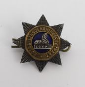 Royal Lincolnshire Regiment Egypt Sweetheart Brooch by J R Gaunt
