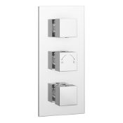 New (A51) Square Concealed Thermostatic Shower Valve. May differ slightly.