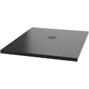 RRP £409. 1400x900mmmode Slate Effect Black Rectangular Shower Tray. 35mm Deep. (Without Waste)