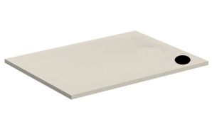 Earth Black 1200x800 Stone Resin Low Profile Shower Tray Lh