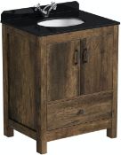RRP £400. The Bath Co. Dalston Floorstanding Vanity Unit. 650mm Wide X 500mm Deep X 880mm Deep. Bas