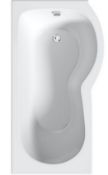 RRP £325. P Shaped Shower Baths With P Front & End Bath Panels.