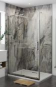 RRP £400. 2 X Multipanel Classic Bathroom Wall Panels In Cappuccino Stone . 2400 X 1200mm (Very La