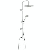 RRP £69.00. Clarity Square Head Shower Riser Kit