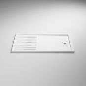 RRP £249. Mode Rectangular Walk-In Shower Tray 1600mm X 800mm – White