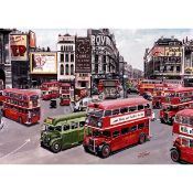 Reproduction Large Trams & Buses Metal Sign 