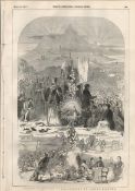 Irish Famine 1847 Antique Newspaper Central Soup Kitchen CorkOriginal Antique Complete 1847