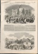 Opening Birkenhead Docks & Park Antique 1847 NewspaperAntique Complete Edition The Illustrated