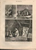 1880 Famine & Distress West Of Ireland Galway Antique NewspaperOriginal Antique Complete 1880