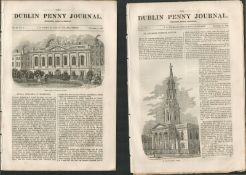 2 Antique Editions 1832 Dublin Journal Limerick Dublin-242 Original Antique Editions Of The 1832