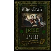 Reproduction Large Metal Irish Pub Sign 