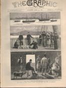 1880 The Famine & Distress West Of Ireland Killkerran Bay GalwayOriginal Antique Complete 1880