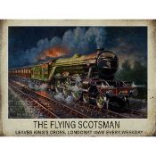 Reproduction Steam Train Metal Sign 