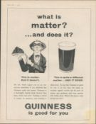 Guinness 1958 Original Print What Is Matter -G.E. 2877.GThis Print Is Over 60 Years Old And Is Not A