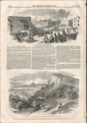 Fallen Railway Arches Camden Town London 1849 Antique NewspaperAntique Complete Edition The