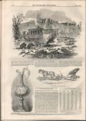 Irish Famine 1850 Newspaper 4 Out Of Every 5 People Emigrating Are IrishOriginal Antique Complete