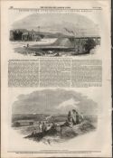 1847 Opening Southampton & Dorchester Railway Antique NewspapersAntique Complete Edition The