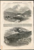 Royal Tour Of Ireland 1849 Killarney Gap Of Dunloe Bantry NewspaperOriginal Antique Complete 1849