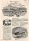 Launch Dragon-Fly Steamer On Lake Windermere 1850 NewspaperAntique Complete Edition The