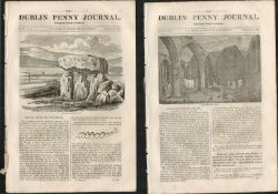 2 Antique Editions 1832 Dublin Journal Druids Altar Castlereagh2 Original Antique Editions Of The