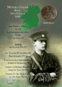 Michael Collins 1890 Birth Penny Metal Montage 100th Anniversary Of His DeathAn Original