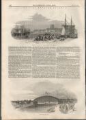 The East Anglian Railway 1847 Antique Victorian NewspaperAntique Complete Edition The Illustrated