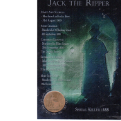Jack The Ripper Original Victorian 1888 Penny Metal Gift SetOriginal Penny Coin From 1888 The Year
