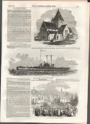 Irish Famine 1850 Great Tenant Rights Meeting At KilkennyGenuine Complete Edition Illustrated London