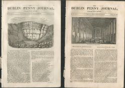 2 Antique Editions 1832 Dublin Penny Journal Dublin Waterford-23 2 Original Antique Editions Of