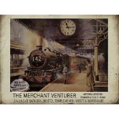 Reproduction Steam Train Metal Sign 