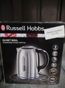Russell Hobbs 20460 Kettle, Stainless Steel, 3000 W, 1.7 liters. RRP £31.99 - Grade U