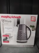 Morphy Richards 108271 Hive Kettle Black. RRP £31.99 - Grade U