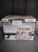 Duronic EB35 Electric 7 Egg Boiler Steamer Cooker with Buzzer. RRP £21.99 - Grade U