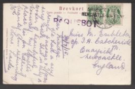 G.B. Ship Letters - Newcastle Picture Post Card addressed to 