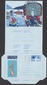 Great Britain 1974 Great Britain 1974 Special Issue 6p Welsh Regional Aerogramme Coracles - West Wal