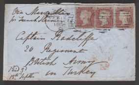 G.B. - Crimean War / Spoon Cancels 1854 Cover to 